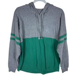 Oregon Ducks Hoodie Men's S Gray Green‎ Cotton Long Sleeve Pullover Boxercraft